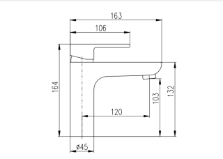 Смеситель для раковины Rav Slezak Vltava VT428.5 хром